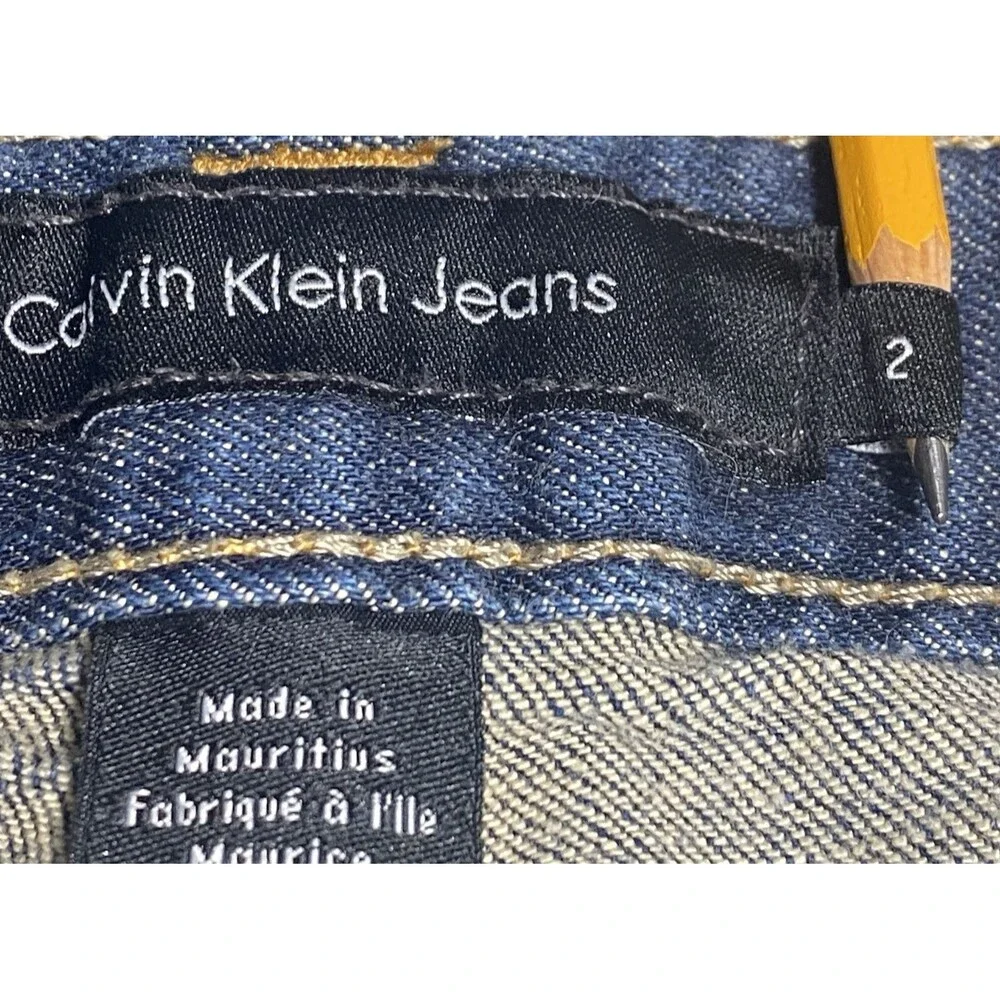 Calvin Klein Talla Jeans Women's Blue Size 2 28/29 Lean Bootcut Low Rise